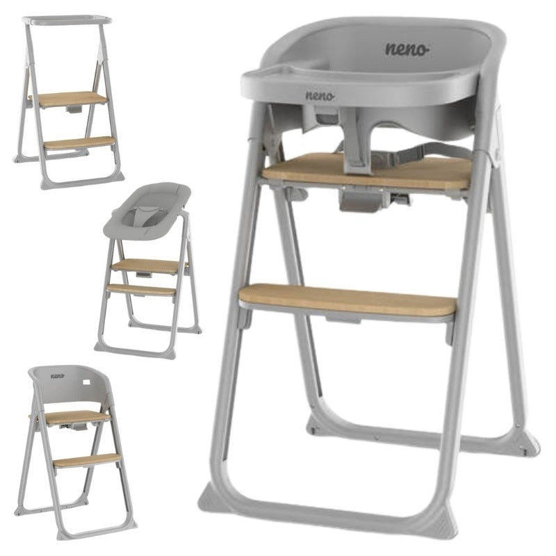 Neno Sapori Gray – scaun de hrănire multifuncțional 4 în 1