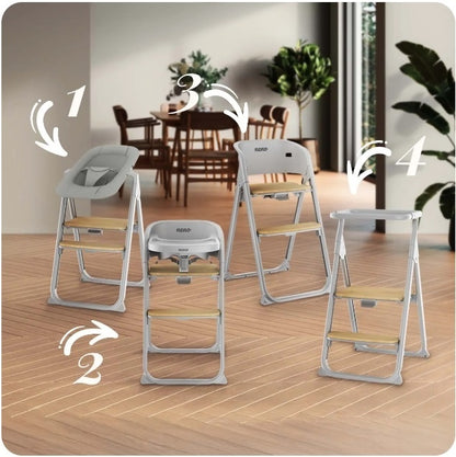 Neno Sapori Gray – scaun de hrănire multifuncțional 4 în 1