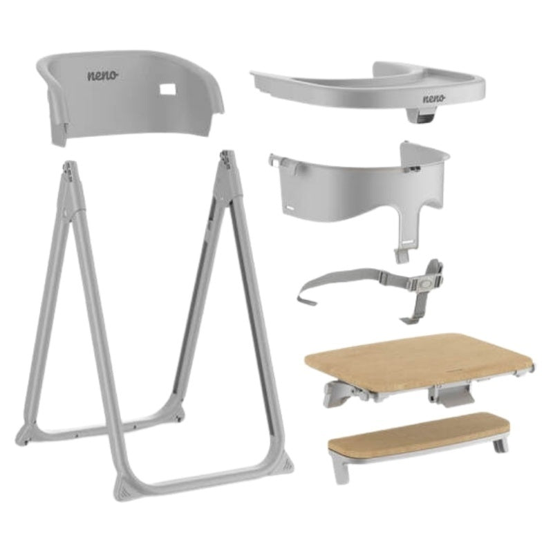 Neno Sapori Gray – scaun de hrănire multifuncțional 4 în 1