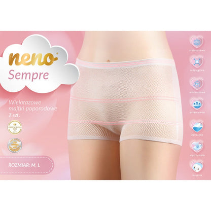 Neno Sempre - Chiloți postnatali reutilizabili, M, 2 buc