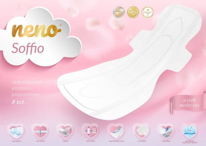 Neno Soffio – Absorbante postpartum de unică folosință, 8 buc.