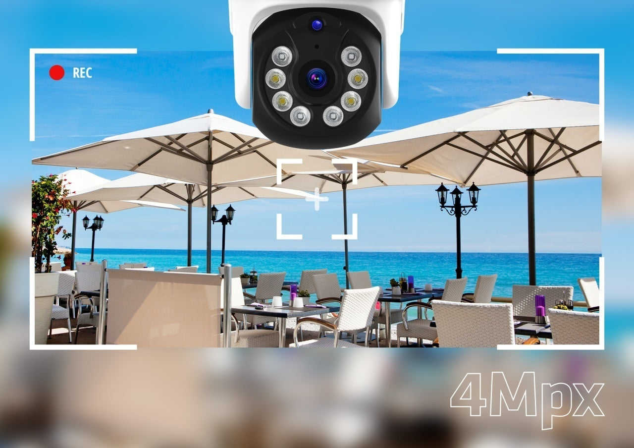 Neno Xblitz Armor 400 - Cameră de supraveghere pentru exterior AI Tracking, Night Vision