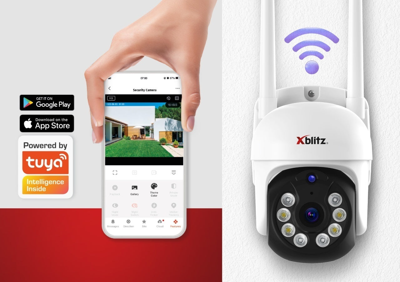Neno Xblitz Armor 400 - Cameră de supraveghere pentru exterior AI Tracking, Night Vision