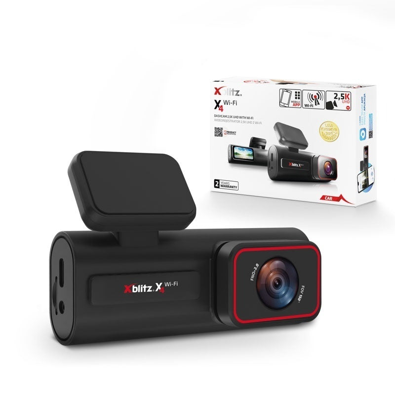 Neno Xblitz X4 - Cameră auto Wi-Fi, 2.5K UHD, WDR, G-Sensor, Mod Parcare, Wi-Fi, Ecran IPS 1.5”