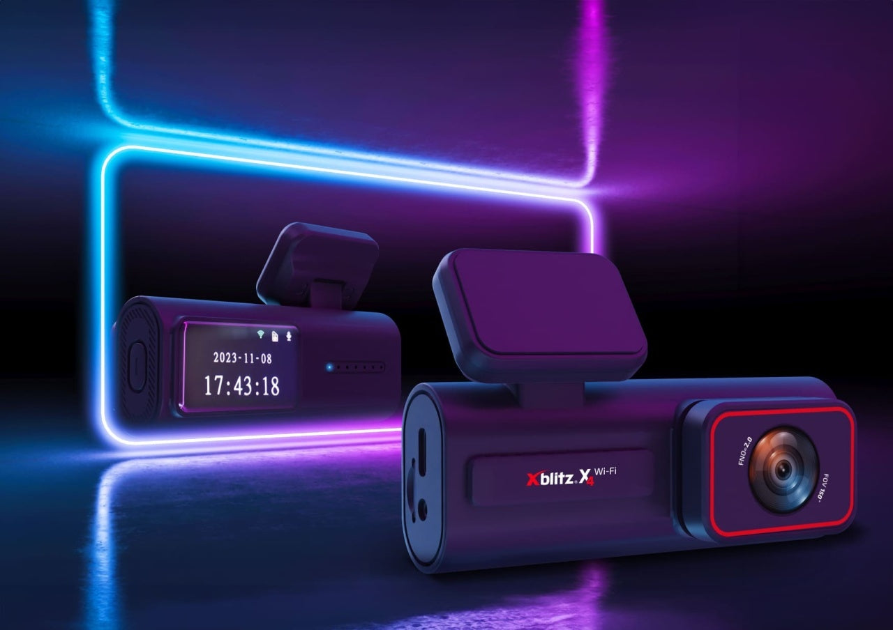 Neno Xblitz X4 - Cameră auto Wi-Fi, 2.5K UHD, WDR, G-Sensor, Mod Parcare, Wi-Fi, Ecran IPS 1.5”