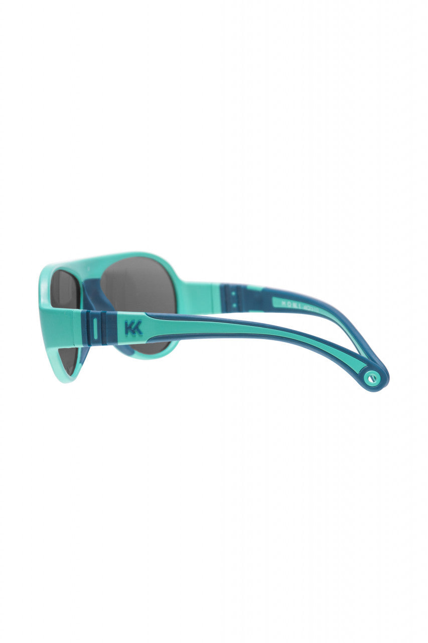 Ochelari de soare pentru copii MOKKI Click & Change, protectie UV, bleu, 2-5 ani, set 2 perechi