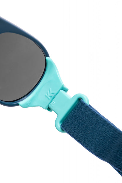 Ochelari de soare pentru copii MOKKI Click & Change, protectie UV, bleu, 2-5 ani, set 2 perechi