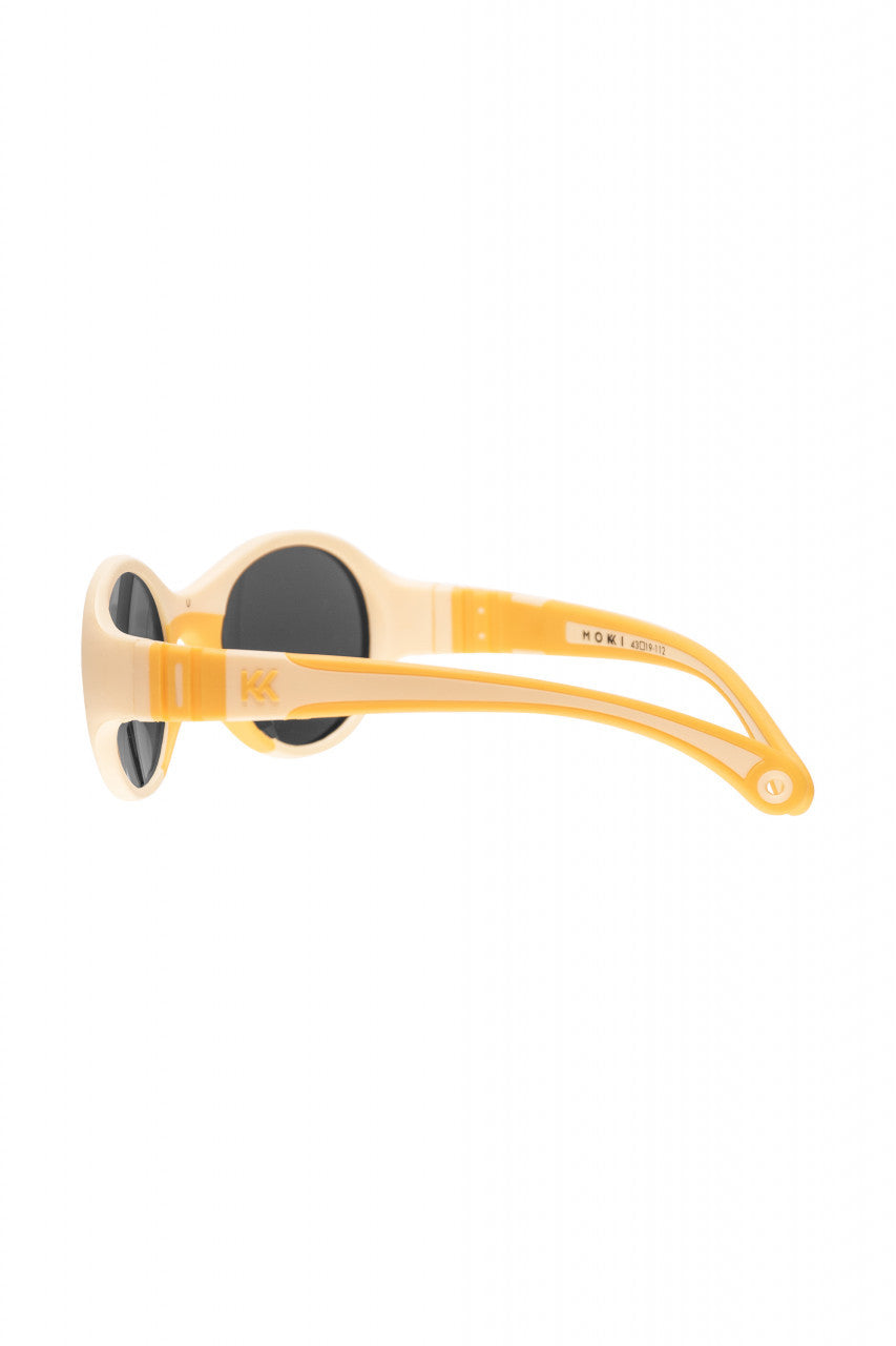 Ochelari de soare pentru copii MOKKI Click & Change, protectie UV, galben, 0-2 ani, set 2 perechi