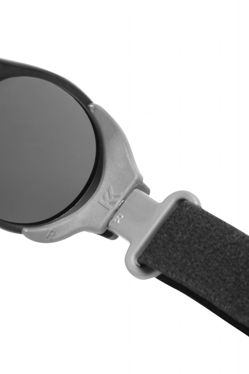 Ochelari de soare pentru copii MOKKI Click & Change, protectie UV, negru, 0-2 ani, set 2 perechi