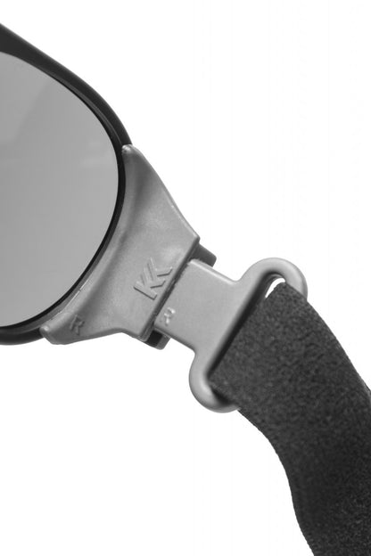 Ochelari de soare pentru copii MOKKI Click & Change, protectie UV, negru, 2-5 ani, set 2 perechi