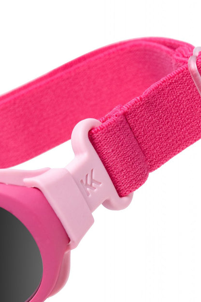 Ochelari de soare pentru copii MOKKI Click & Change, protectie UV, roz, 0-2 ani, set 2 perechi