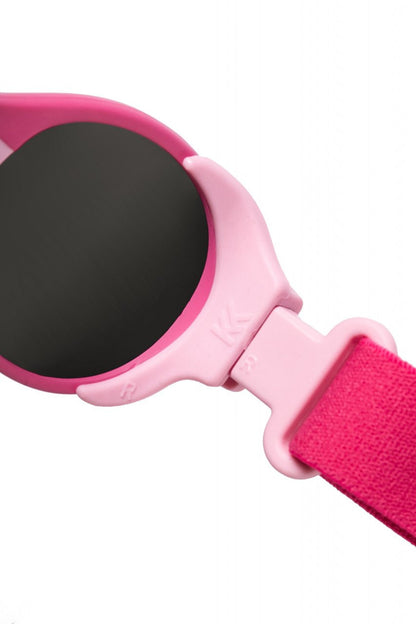Ochelari de soare pentru copii MOKKI Click & Change, protectie UV, roz, 0-2 ani, set 2 perechi