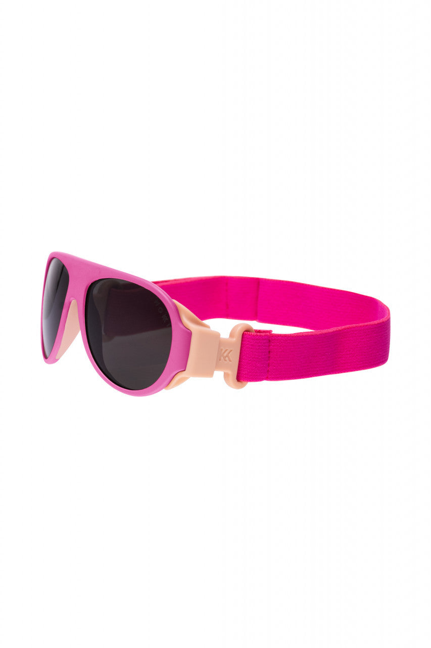 Ochelari de soare pentru copii MOKKI Click & Change, protectie UV, roz, 2-5 ani, set 2 perechi