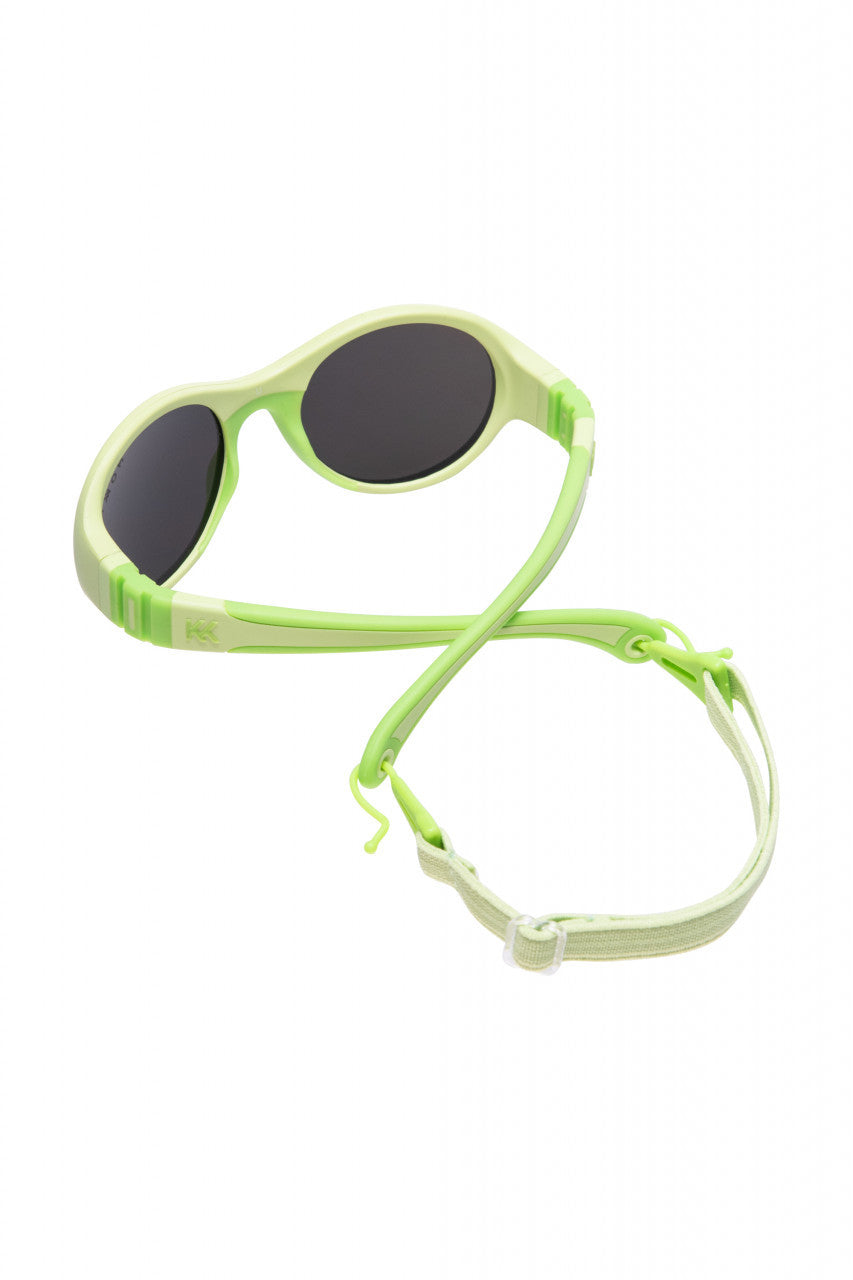 Ochelari de soare pentru copii MOKKI Click & Change, protectie UV, verde, 0-2 ani, set 2 perechi