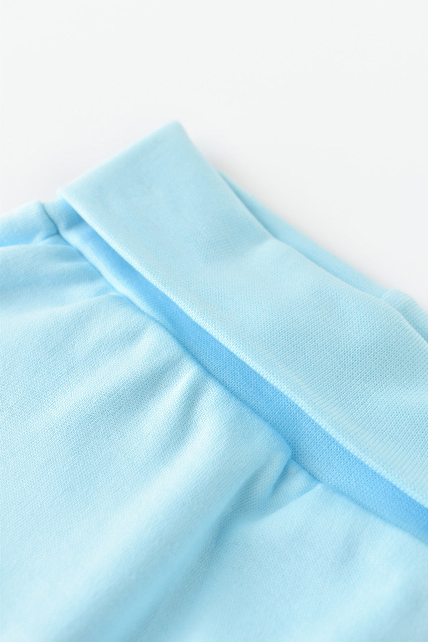 Pantaloni Bebe Unisex din bumbac organic Bleu BabyCosy