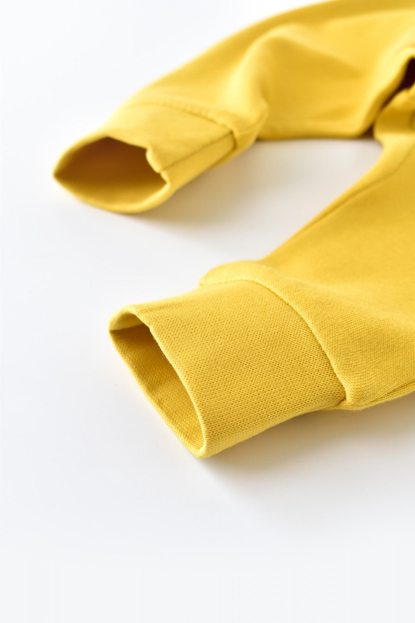 Pantaloni Bebe Unisex din bumbac organic Galben deschis BabyCosy