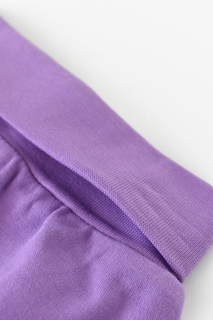Pantaloni Bebe Unisex din bumbac organic Mov BabyCosy