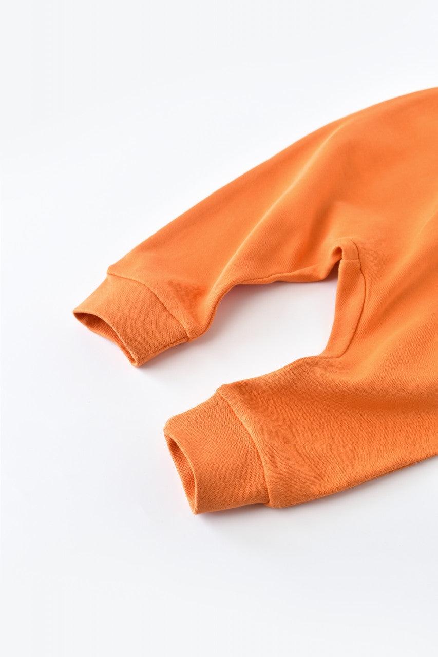 Pantaloni Bebe Unisex din bumbac organic Portocaliu BabyCosy