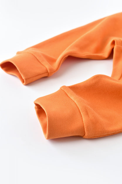 Pantaloni Bebe Unisex din bumbac organic Portocaliu BabyCosy