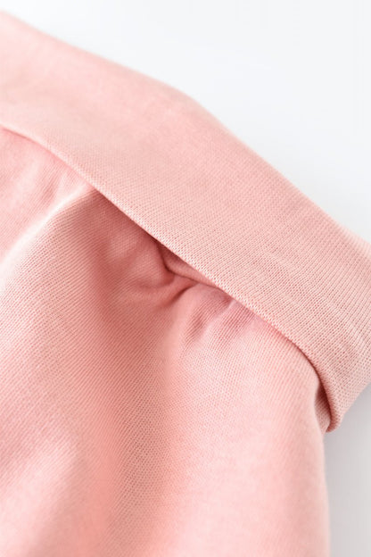 Pantaloni Bebe Unisex din bumbac organic Roz pudra BabyCosy