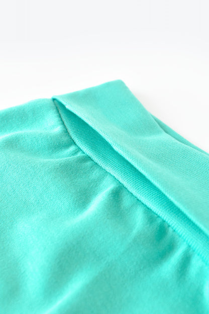 Pantaloni Bebe Unisex din bumbac organic Turcoaz BabyCosy
