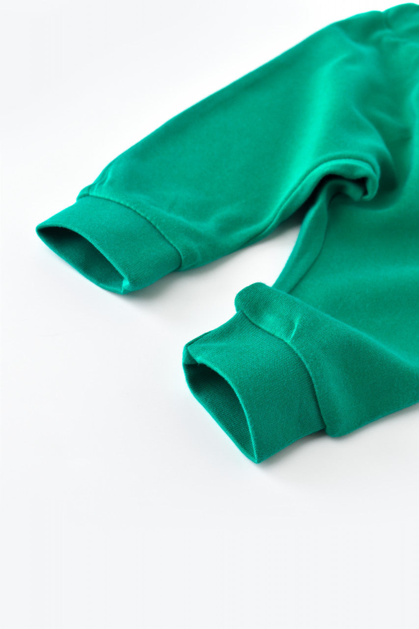 Pantaloni Bebe Unisex din bumbac organic Verde BabyCosy