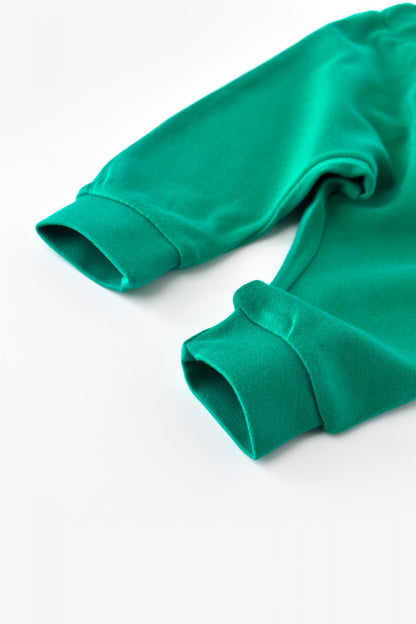 Pantaloni Bebe Unisex din bumbac organic Verde BabyCosy