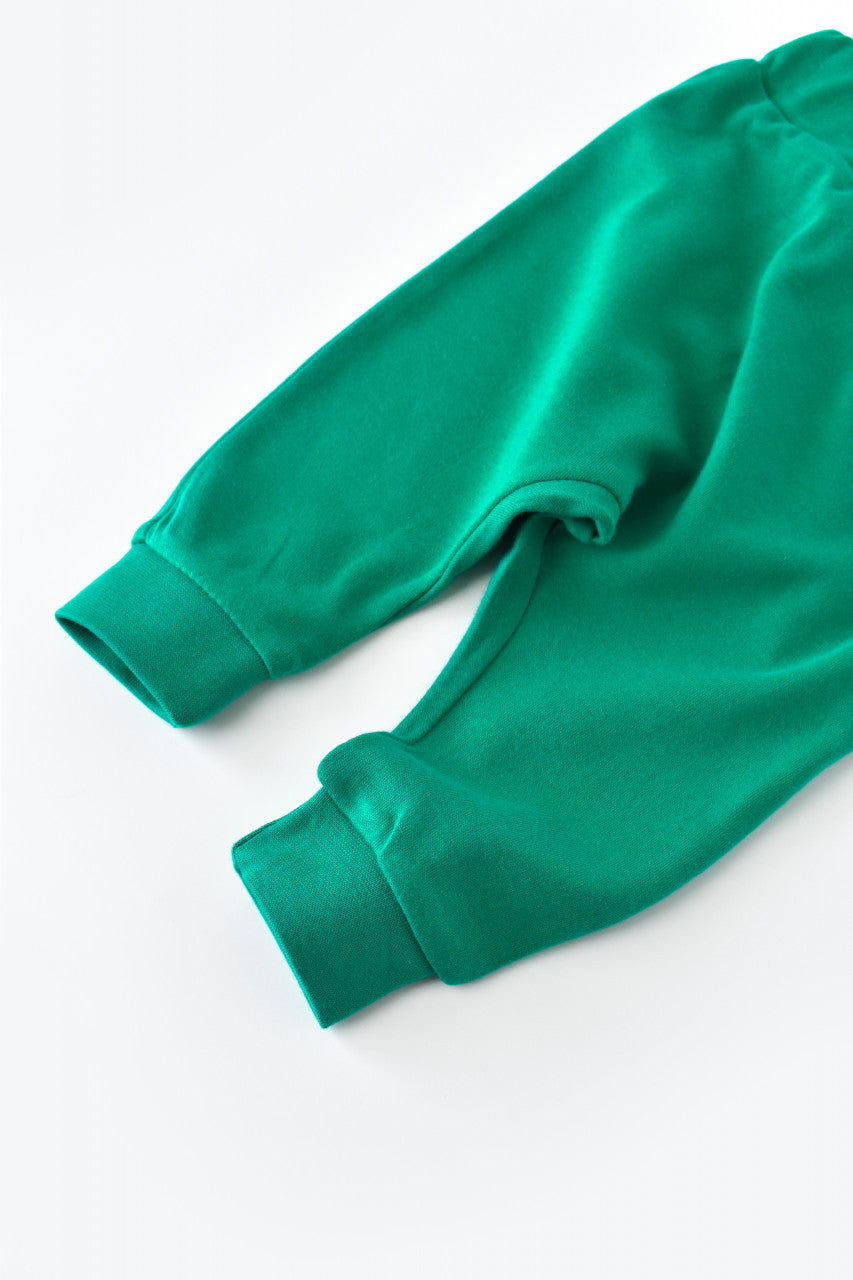 Pantaloni Bebe Unisex din bumbac organic Verde BabyCosy