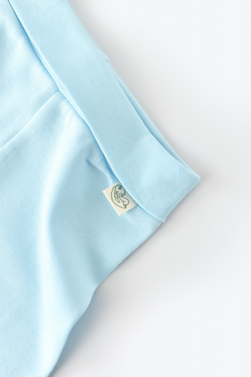 Pantaloni cu Botosei - Bumbac organic Bleu BabyCosy