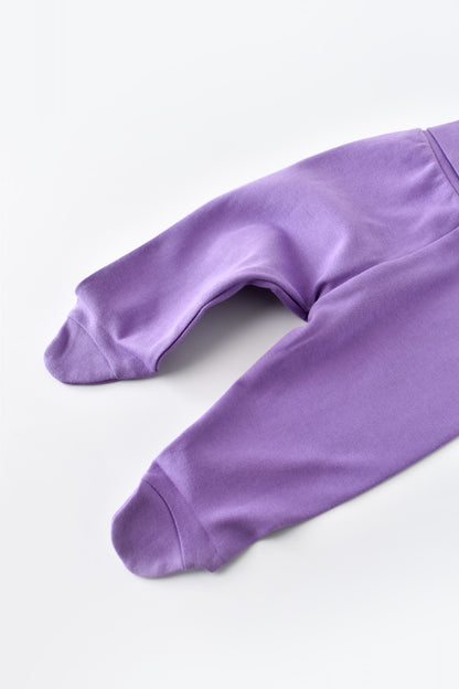 Pantaloni cu Botosei - Bumbac organic Mov BabyCosy