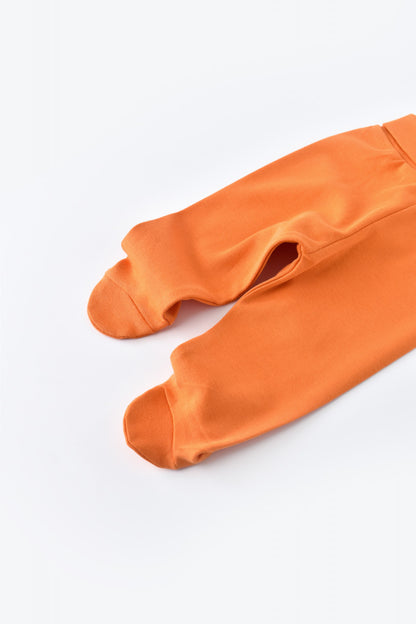 Pantaloni cu Botosei - Bumbac organic Portocaliu BabyCosy