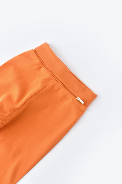 Pantaloni cu Botosei - Bumbac organic Portocaliu BabyCosy
