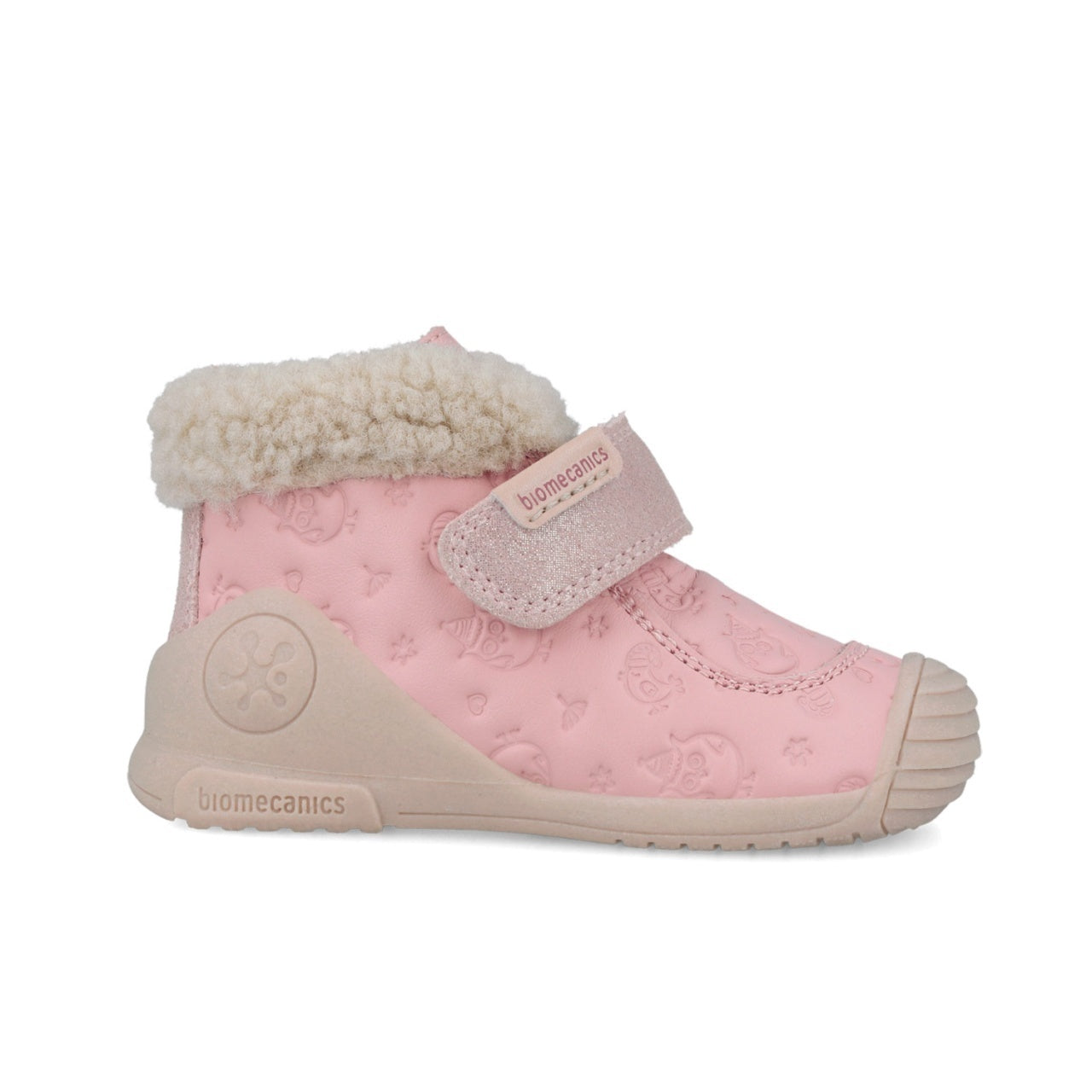Pantofi copii fete din piele, Roz, 251104-A, Biomecanics