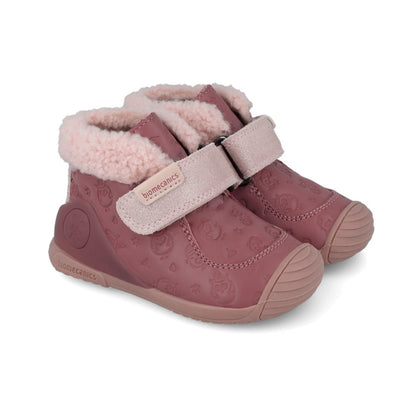 Pantofi copii fete din piele, Roz, 251104-B, Biomecanics