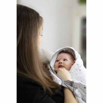 Paturica cu sistem multifunctional BabyJem Carrier Alb pentru transport bebelusi