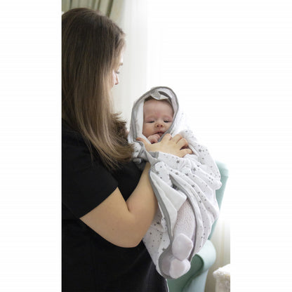 Paturica cu sistem multifunctional BabyJem Carrier Alb pentru transport bebelusi