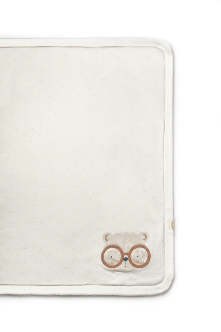Paturica pentru nou nascut, 100% bumbac organic, TeddyBear, BabyCosy