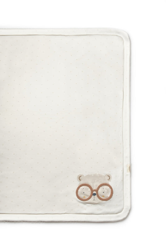 Paturica pentru nou nascut, 100% bumbac organic, TeddyBear, BabyCosy