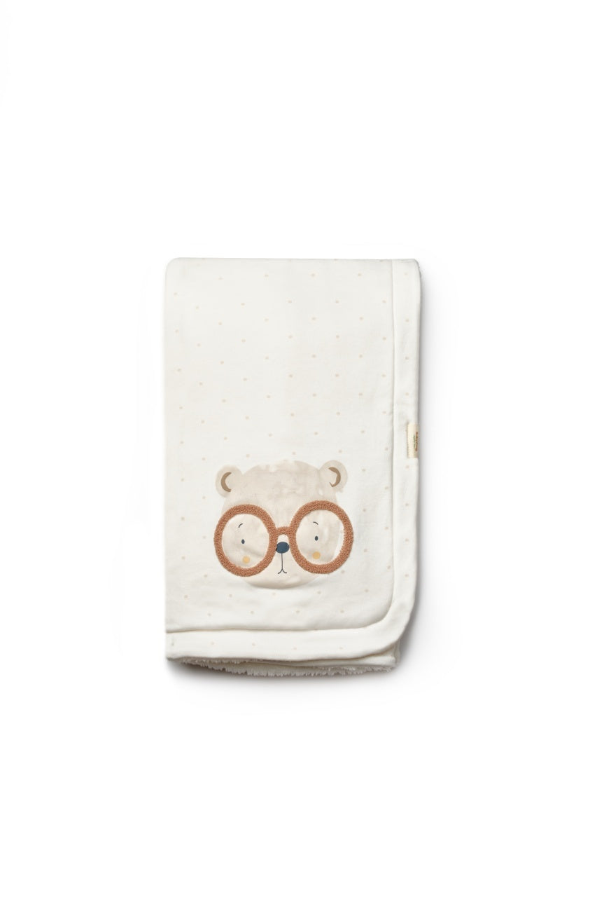 Paturica pentru nou nascut, 100% bumbac organic, TeddyBear, BabyCosy