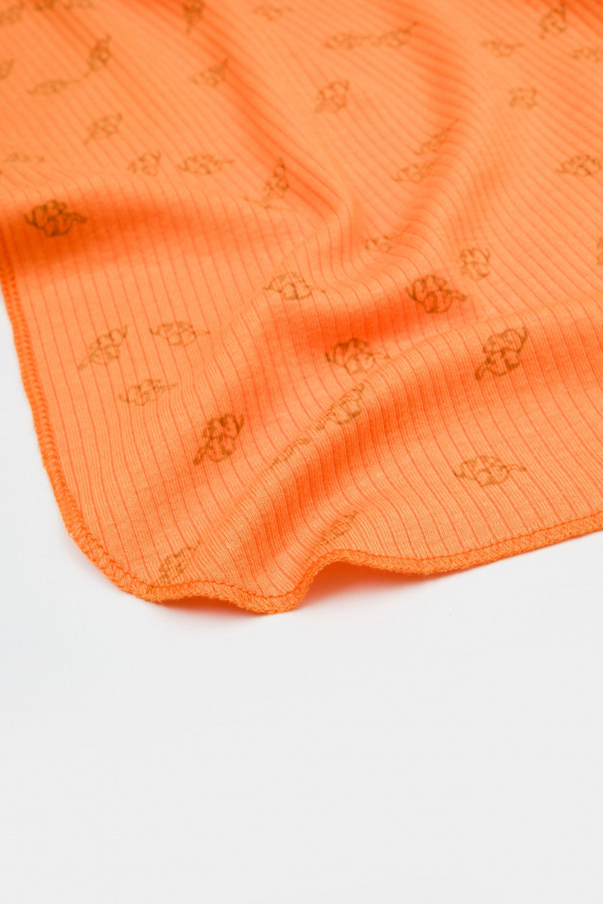 Paturica Printed, BabyCosy, 50% modal+50% bumbac, Apricot, 85X85 cm