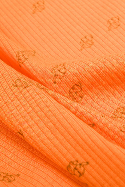 Paturica Printed, BabyCosy, 50% modal+50% bumbac, Apricot, 85X85 cm