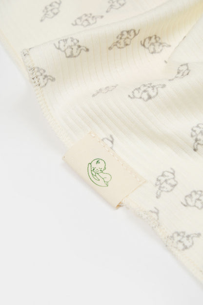 Paturica Printed, BabyCosy, 50% modal+50% bumbac, Ecru, 85X85 cm