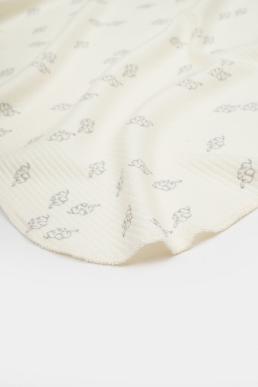 Paturica Printed, BabyCosy, 50% modal+50% bumbac, Ecru, 85X85 cm