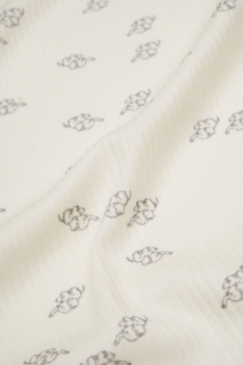 Paturica Printed, BabyCosy, 50% modal+50% bumbac, Ecru, 85X85 cm