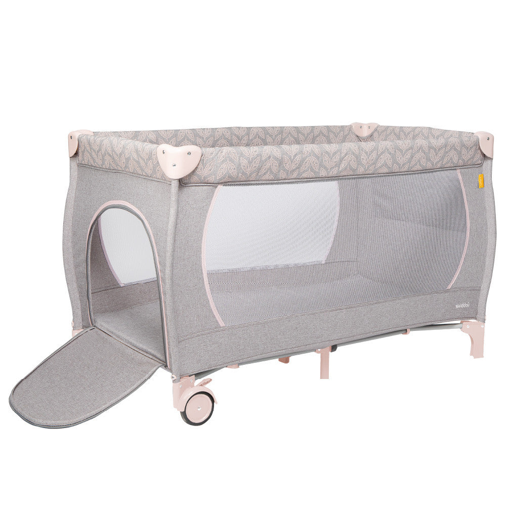 Patut de calatorie pliabil Skiddou Lunar, 2 nivele, Keep Pink, Roz