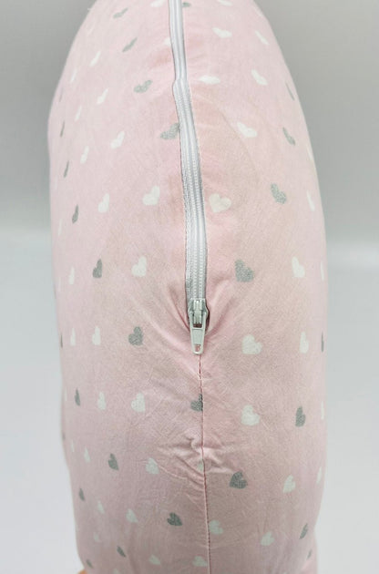 Perna pentru alaptat 2 in 1 Nursing Pillow Hearts, BabyJem