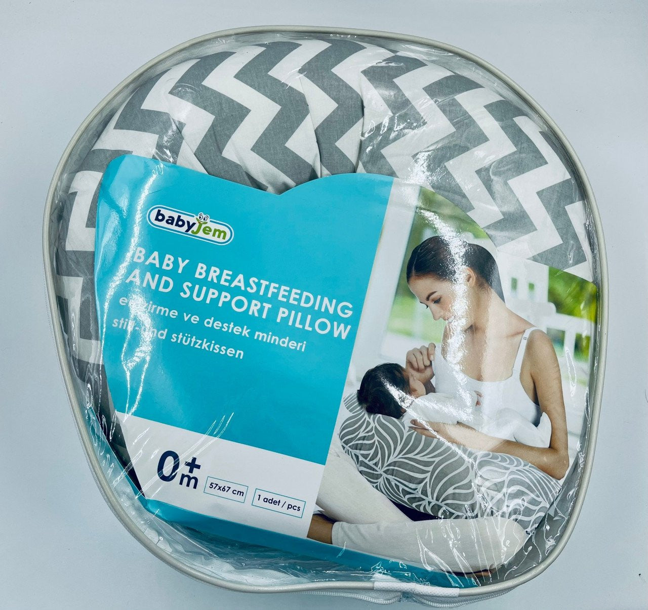 Perna pentru alaptat 2 in 1 Nursing Pillow Waves, BabyJem