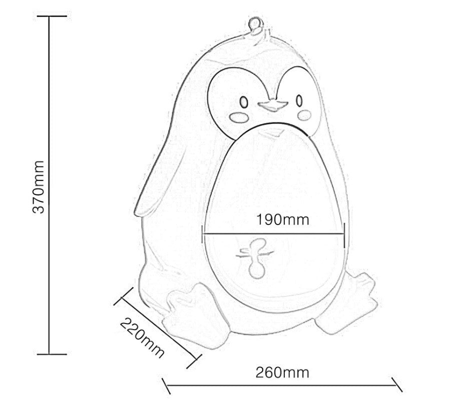 Pisoar Pinguin pentru Baietei Drool