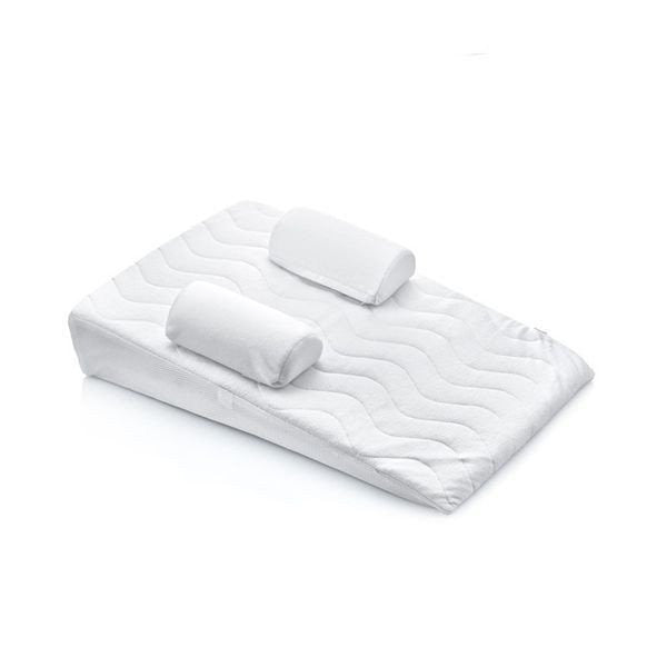 Pozitionator cu plan inclinat si penute BabyJem Eco Reflux White