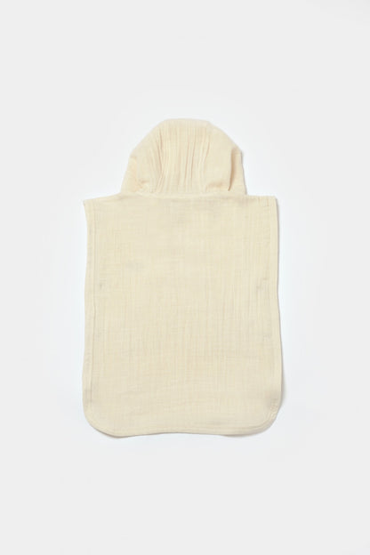 Prosop plaja - poncho copii din muselina absorbanta, Stone, BabyCosy